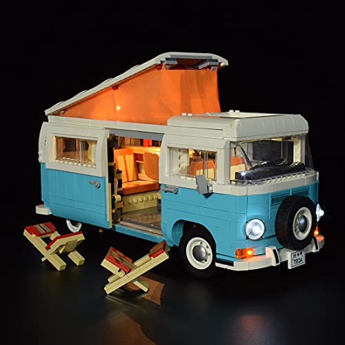 EAYOK LED Beleuchtungsset Kompatibel mit Lego 10279 Volkswagen T2 Camper Van (NUR Licht Set) - Standard Version – Bild 7
