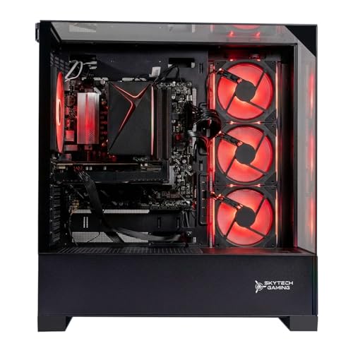 Image of Skytech Gaming Shadow 5 Gaming PC, AMD Ryzen 7 8700F 4.1GHz, NVIDIA RTX 5060 Ti 8GB VRAM, 1TB NVMe SSD, 16GB DDR5 RAM 6000, 750W Gold PSU, WI-FI 5, Windows 11, Desktop