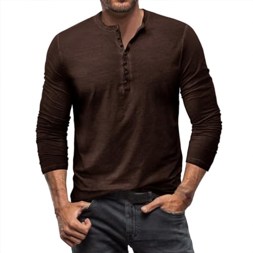 T-shirt manches longues homme coton boutonné anti transpiration confortable