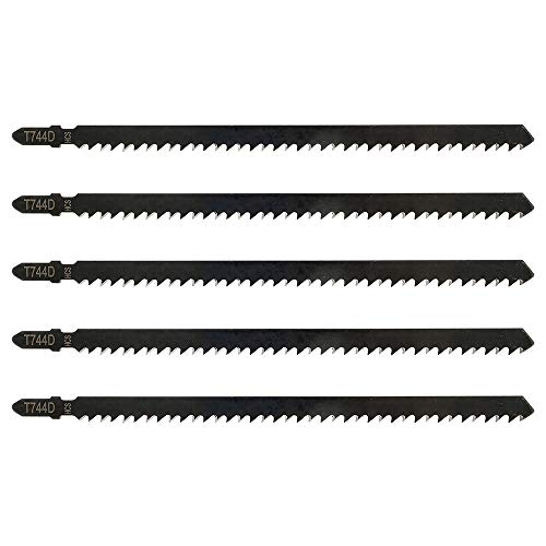 5er Set Stichsägeblätter T744D – Extra Lang 180 Mm, T-Schaft, Aus Kohlenstoffstahl, Ideal Für Holz Und