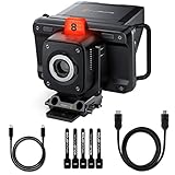 Blackmagic Design Studio Camera 4K Plus G2 Live Production Camera Bundle with 10ft HDMI 2.0 Cable, 6ft USB-C Cable, and 5-Pack of SolidSignal Cable Ties (CINSTUDMFT/G24PDDG2)