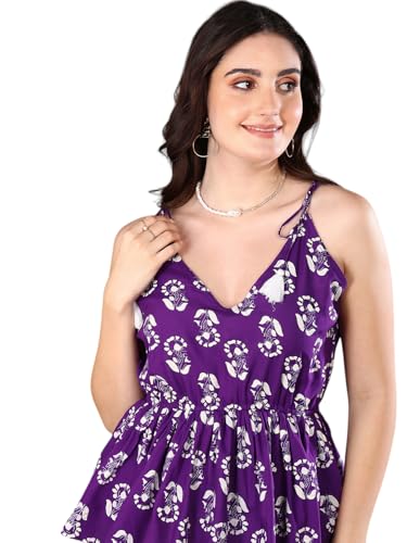 Image of Stylum Women's Bandhej Printed Rayon Peplum Top