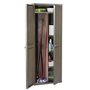 Gensini 5730.00.A1233 Hochschrank, braun, 65 x 45 x 172 cm