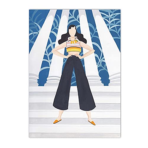 Affiche toile figure abstraite Hanpmy 50x70cm pour décoration maison