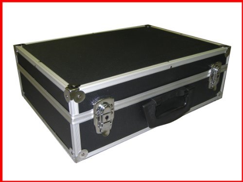 Black Aluminum Multi purpose Case With Foam For Tool/Camera/Hardware and More