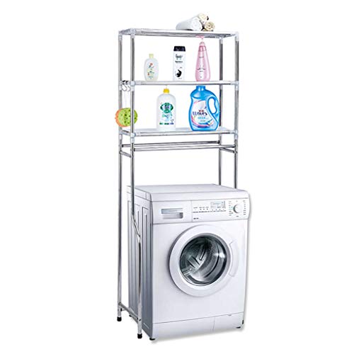 Edelstahl Badezimmer Mehrschichtige WC Rack Boden Balkon Rack Trommel Waschmaschine Rack Badezimmer Becken Lagerregal