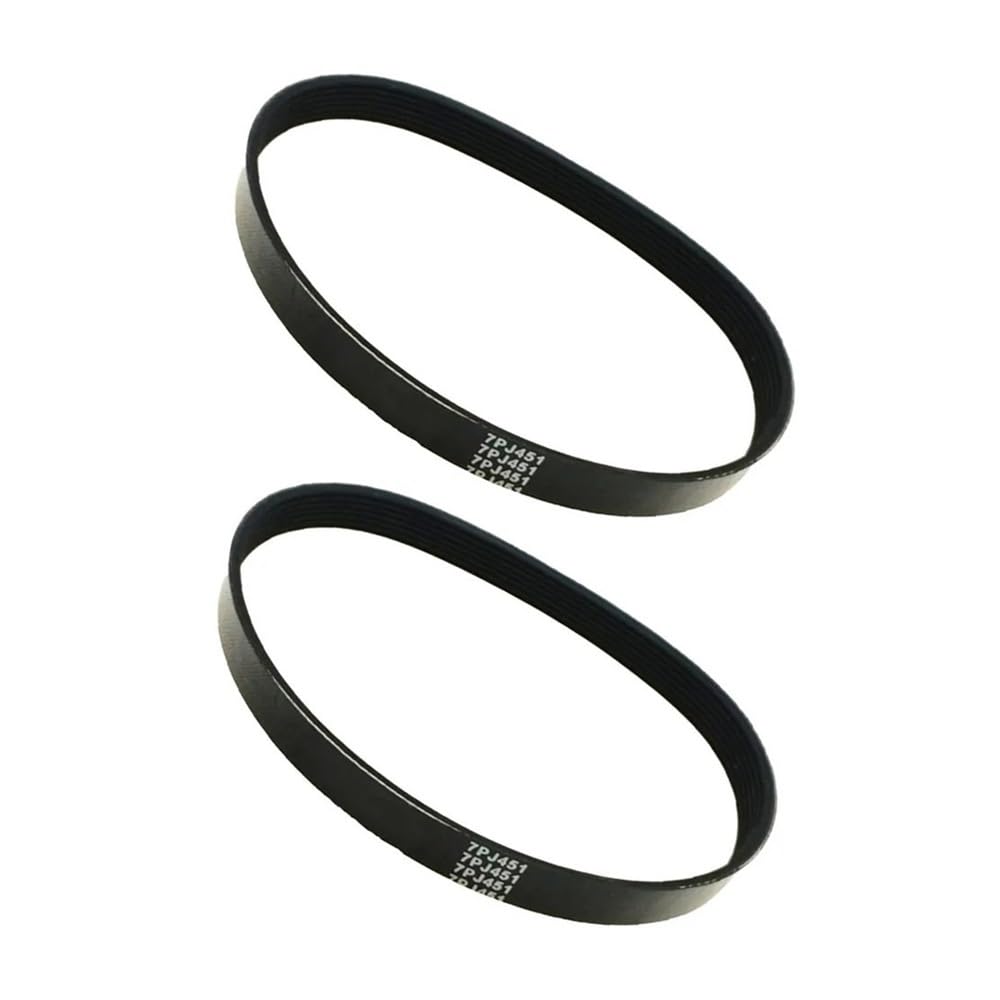 Correa de transmisión for cortacésped 7PJ451, compatible con desbrozadora Bosch Rotak 320, repuesto de herramienta eléctrica de jardín, correas de transmisión de 7 costillas y 16mm de ancho(2pcs)