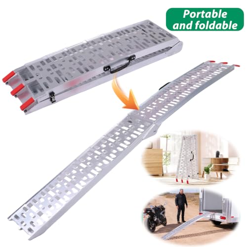 Rampas de aluminio plegables 7.3 ft 2 piezas miniatura 2