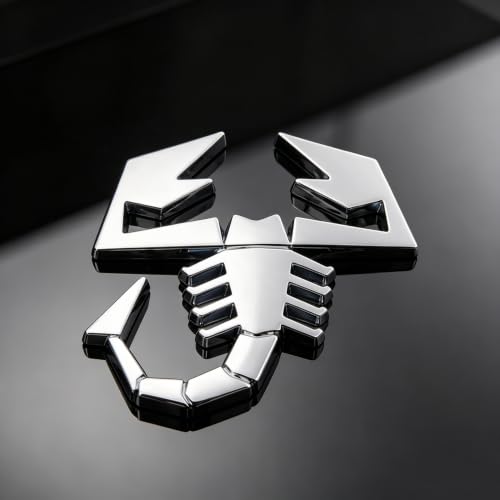 Image of 3D Scorpion Chrome Emblems Badges Sticker Car Vehicle, Truck, Motorcycle, RV, Scooter, SUV, Door, Window, Room, Wall and More Decoration (Silver Scorpion)