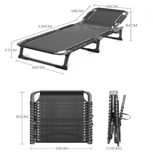 Dossier réglable sur 4 positions pour ce lit de camping portable