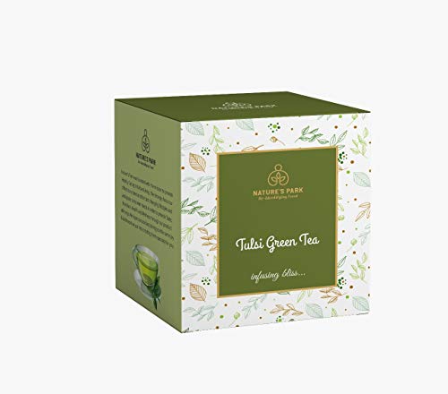 Image of NATURE'S PARK TULSI GREEN TEA (Basil), 20 Tea Bags)