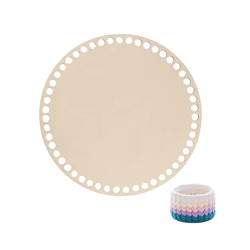 Base In Legno Per Cesti All'Uncinetto - Set 3 Pezzi Da 10, 15 E 20 Cm Diametro - Foto 4