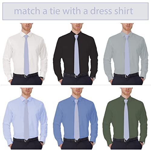 Image of Men's Oxford Matt Neckties Solid Color for Adults Tuxedo Classic Design, by Bow Tie Hosue