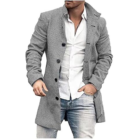 Men's Casual Smart Winter Peacoat by Zeiayuas Cover