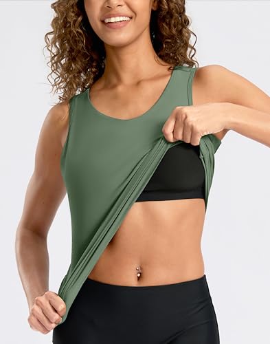Image of G Gradual Tankini Tops for Women High Neck Swimsuits Swim Top Modest Bathing Suit Swimwear Tank Top only No Bottom