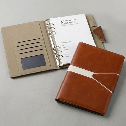 Image of Giftana Office Planner Notebook Diary, Jute Diary with Magnetic Lock, Organizer Diary for Office Personal Daily Planner Notebook Diaries, New Year Corporate Gifts for Employee (Tan)