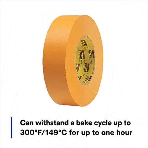 Image of 3M 2525 Performance Flatback Tape, Orange, 0.95 in x 60 yd, Heat-resistant High Performance Flatback tape, Case of 36