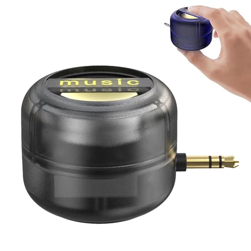 Amplificateur de haut-parleur portable 5X, mini téléphones portables portables avec 3,5 mm et type C, son Plug & Play pour musique/appels pour smartphone et tablette...