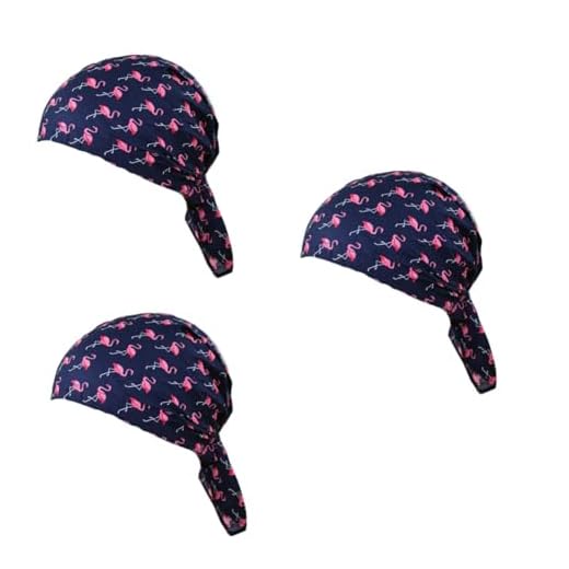 Holibanna 3 Pecas boné de médico chapéu bouffant médico tampa da sala de coifa bandana trabalhando boné de enfermeira impressão chapéu de médico boné de quimioterapia Senhorita