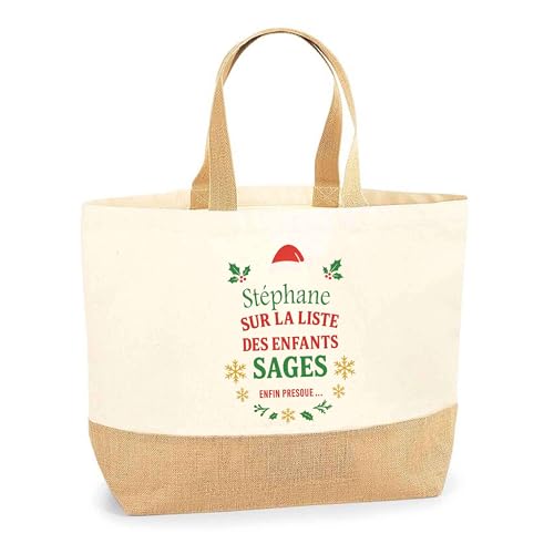 Sac de course Stéphane Liste des enfants sages pour bureau et marché