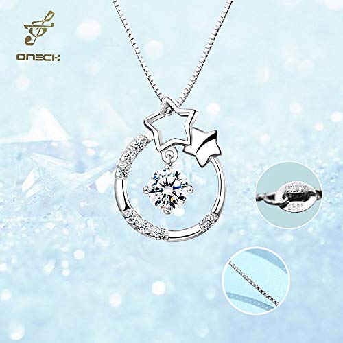 ONECK Parure Collana Orecchini in Argento 925 Oro