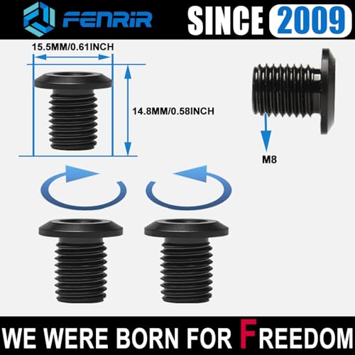 FENRIR Motorrad Spiegel Blindstopfen motorradspiegel spiegelabdeckung schrauben gewinde 304 Edelstahl Für M8XP1.25 Monster1200/1100/950/937/821/797/796/696 StreetfighterV4/V2/848 Diavel XDiavel