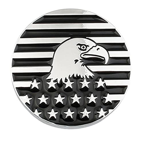Image of CONGCONG for Jeep Emblem babge Eagle Etched Emblem 4x4 Metal Automotive Badge Specifically Designed for The Jeep Wrangler Cherokee - Stick it Anywhere (The Eagle Black)