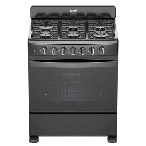 La mejor selección de Estufa de Piso que Puedes Comprar On-line. 41 Estufa al piso Acros con cubierta negra 6 quemadores 30 pulgadas Negro modelo AFR-2110B