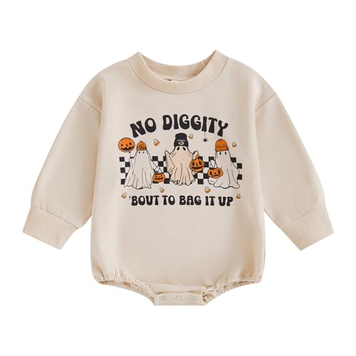 BemeyourBBs Newborn Baby Boy Girl Fall Winter Clothes Long Sleeve Bubble Sweatshirt Romper Cute Infant One Piece Outfit