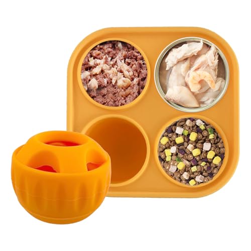 Puzzle de golosinas para perros, juguete interactivo para golosinas para perros, juguete interactivo, pelota de alimentación lenta, accesorios para mascotas para razas grandes, cachorros, dentición