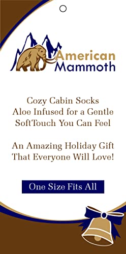 American Mammoth 3 Pairs Cozy Cabin Socks For Women - Aloe Infused Fuzzy Fluffy Comfortable Socks #TOP5