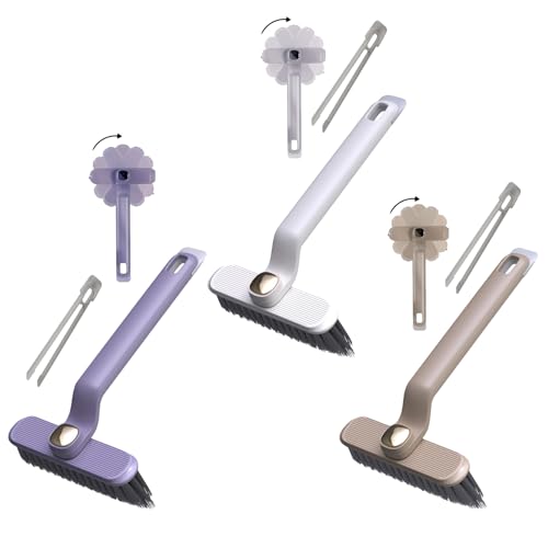 3-in-1 Rotating Multifunctional Cleaning Brush, Bathroom Joint Cleaner for Scrubbing, Joints and Gap Cleaning Brush, Cleaning Brush for Bathroom, Window Grooves, Kitchens / Stove / Sink (Three Styles)
