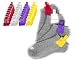 The Amazing Sock Clip, Unicorn Color Assorted 32 Clips, (8 Each of 4 Colors) Made in U.S.A.