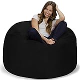 Chill Sack Bean Bag Chair: Giant 4' Memory Foam Furniture Bean Bag - Big Sofa with Soft Micro Fiber...