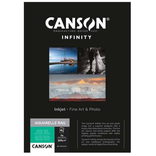 canson キャンソン アルシュ アクアレル ラグ A3+ 25枚入り Amazon.co.jp: キャンソン 写真用紙 インフィニティ アルシュ