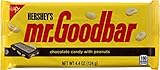 Hershey's Mr. Goodbar Milk Chocolate & Peanuts Candy Bar - XL 4.4 oz. (Pack of 4)