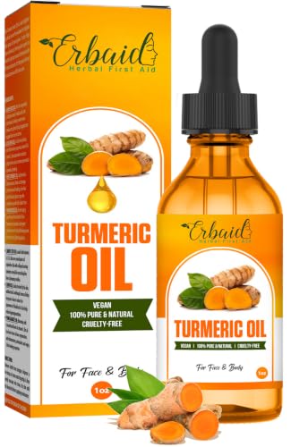 Turmeric Oil – Dark Spot Facial Serum for Face & Body – Skin Brightening Serum with Turmeric...