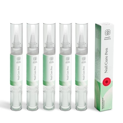 Health Routine Nail Care Pen Nagelöl 5 Pack DAS ORIGINAL aus Österreich für gepflegte Fingernägel & Fußnägel Mit Teebaumöl & Aloe Vera für Kosmetische Pflege