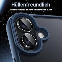 JETech Kameraschutz Schutzfolie für iPhone 16/16 Plus, Schwarz, 1 Stück – Ansicht 7
