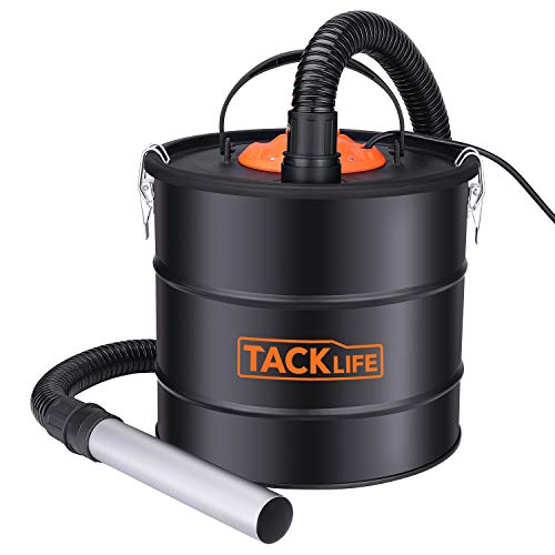 TACKLIFE Ash Vacuum, 5 Gallon 800 W 6 Peak hp Ash Vac, 1.2M