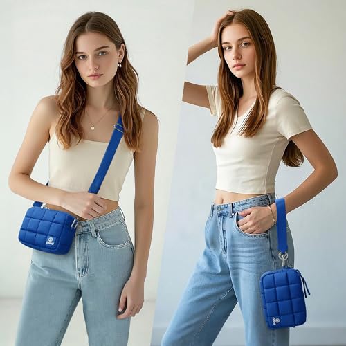 Puffer Travel bag-Gym bag+Cosmetic Bag-Blue3