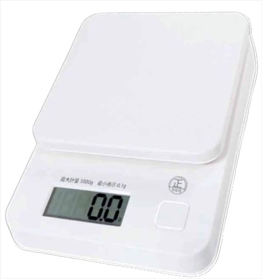 Amazon｜HAC デジタルキッチンスケール 0.1g～3kg W11.5×D16×H2