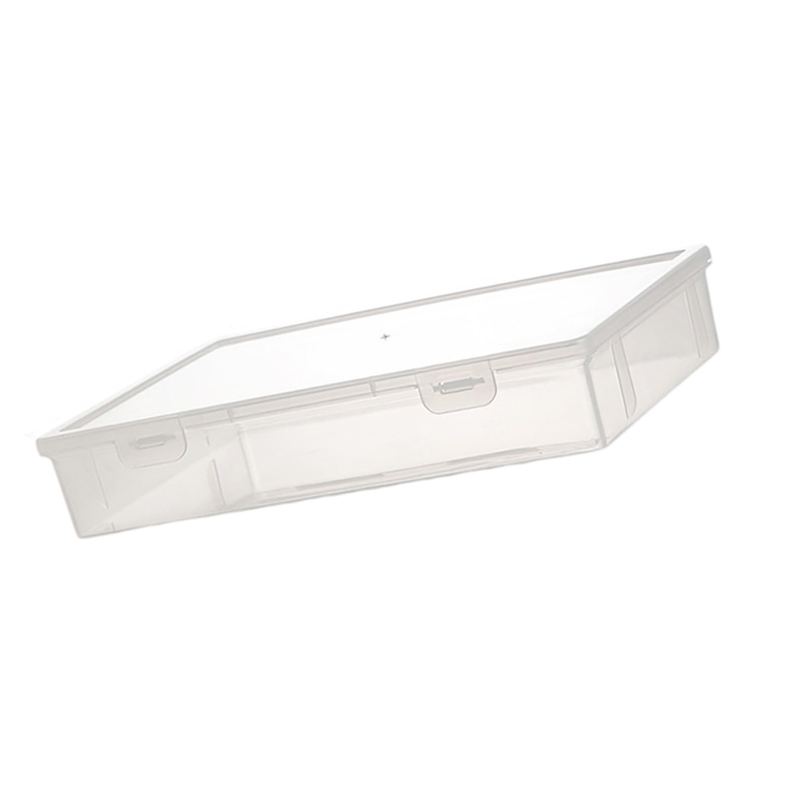 Shurhome Multifunctional Clear Storage Box Stackable File Organiser Container Book Document Storage Box for Certificates Books File Folder Organiser