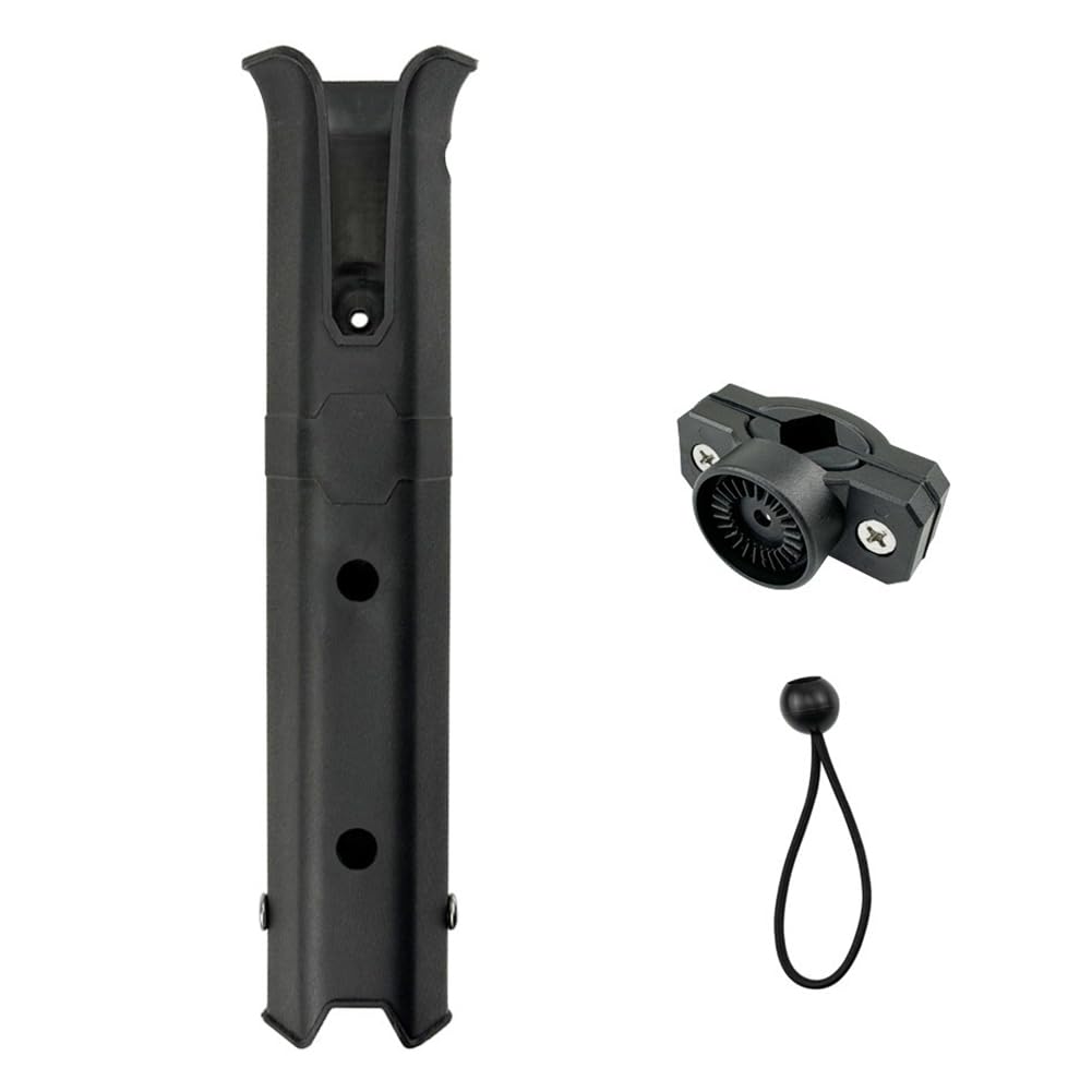 Osmond 1pcs Portable Rotatable Fishing Rod Holder Fishing Pole Tube Mount Bracket Fishing Tackle Accessories Black