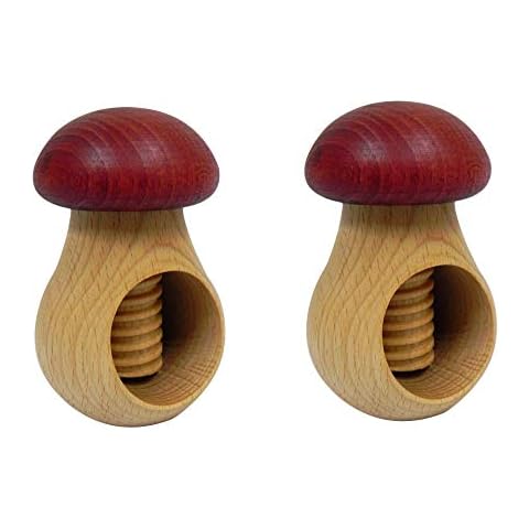 Wooden World 2 cascanueces de madera de haya natural Cover