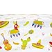 Juvale 3-Pack Taco Table Cloths - 54 x 108 in Fiesta Tablecloth Covers - Disposable Covers for Mexican Party Decor