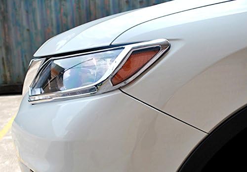 Miniatura 3 de ITrims Accesorios de coche para Nissan Rogue X-Trail 2014-2021 - Cubierta para faros delanteros, 2 piezas, ABS cromado (cubierta de faros delanteros