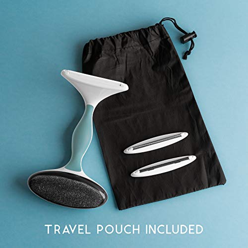 Gleener Battery-Free Fabric Shaver & Lint Brush | Ultimate Fuzz Remover | Adjustable Depiller For Clothing & Furniture (Turquoise) #TOP7