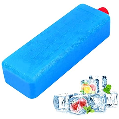 XIAOYEZI Universal Lunch Ice Crystal Boxes, Reusable Slim Ice Pack Long Lasting, Ice Boxes Ice Crystal Box Ice Packs, Cooler & Lunch Box Accessories, Blue Cover