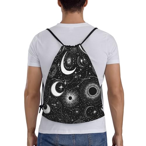 Gothic Bat Drawstring Backpack,Goth Drawstring Bag Cute Beach Sack Bags For Gym Shopping Beach Sport Yoga2